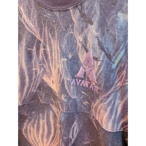 Spirit Jersey Adult Small Disney Avatar Jelly Fish All Over Print Oversize Faded - Picture 2 of 8